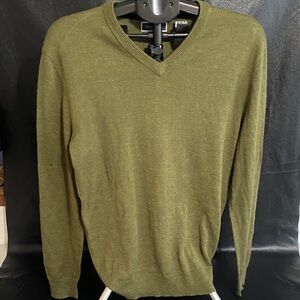 Calvin Klein Olive V-Neck Sweater